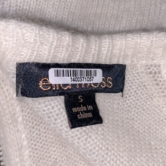 Ella Moss leopard print sweater angora & wool blend size small - Picture 4 of 6